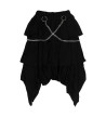Dark Abyss Cross Chain Skirt Black ACDC RAG