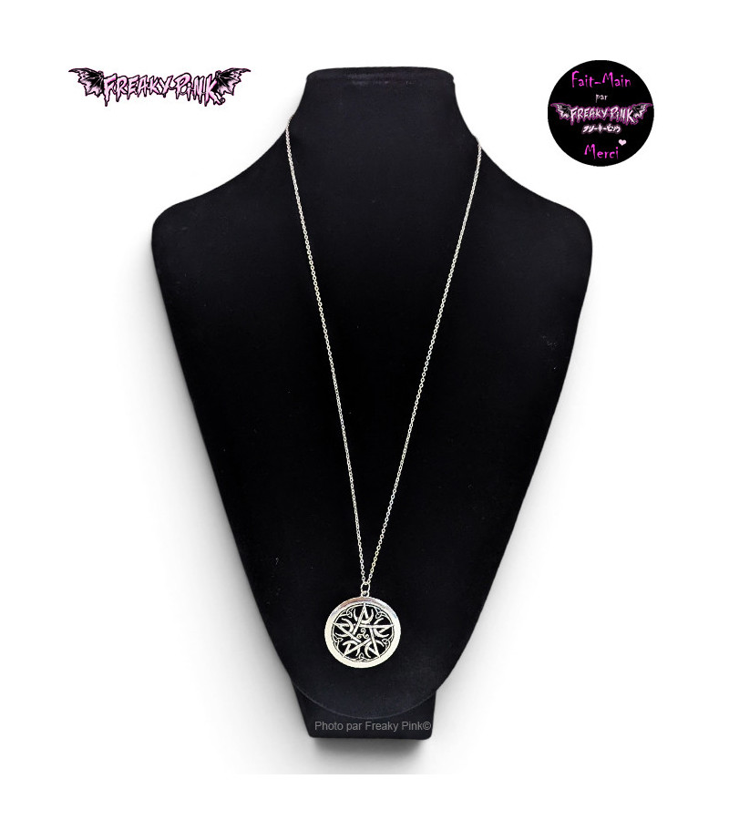 Celtic Pentacle Necklace Freaky Pink