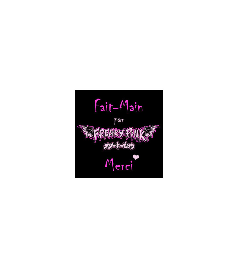 Collier Demi Lune Gemme Rouge - Freaky Pink