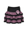 Magic Cat Pink Plaid Frilly Skirt (back)
