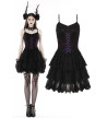 Gothic Purple And Black Dress