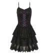 Robe Gothique Violette Et Noire Devant