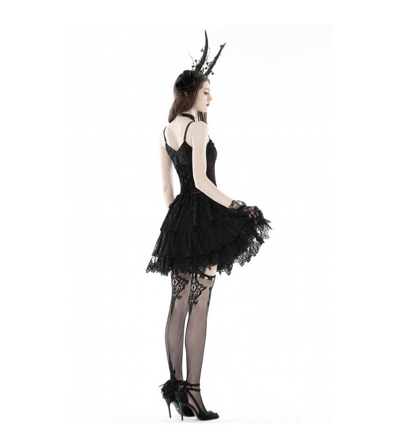 Robe Gothique Violette Et Noire