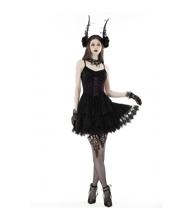 Gothic Purple And Black Dress