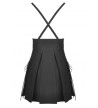 Robe Salopette Plissée Avec Ceintures Et Laçages