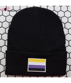 Bonnet drapeau non binaire LGBTQIA+