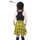 Robe Salopette Tartan Jaune