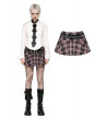 Mini Jupe Tartan Rose
