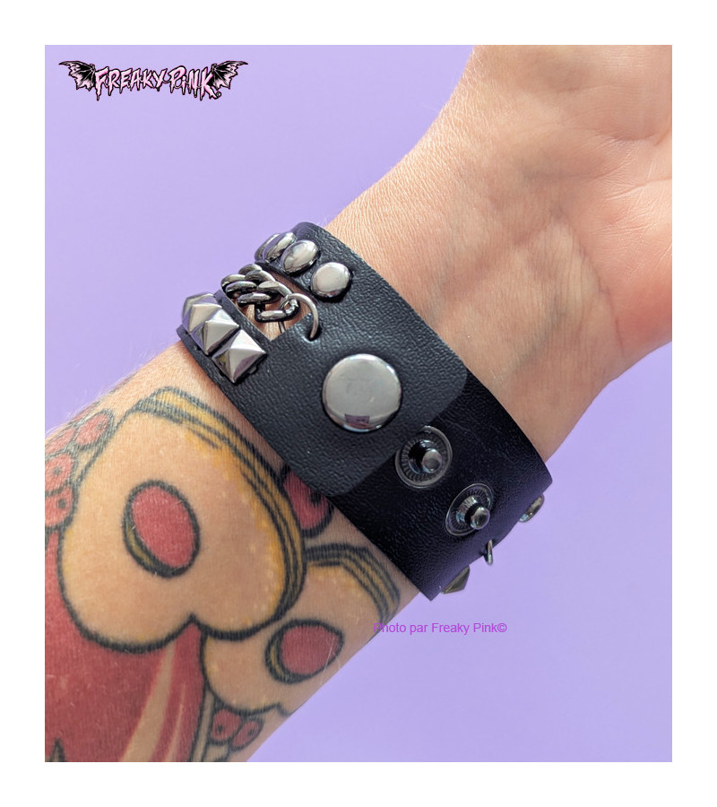 Bracelet Chaines Et Clous