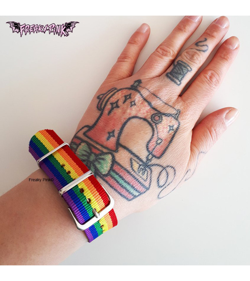 Rainbow LGBTQIA+ Bracelet - Freaky Pink