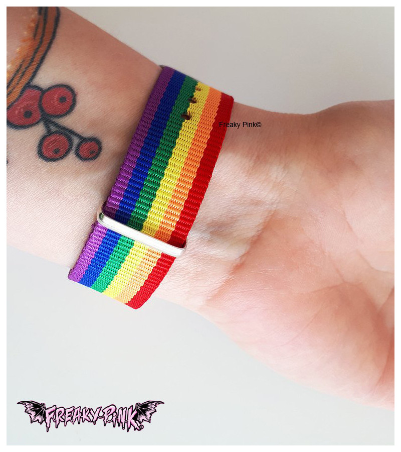 Rainbow LGBTQIA+ Bracelet - Freaky Pink