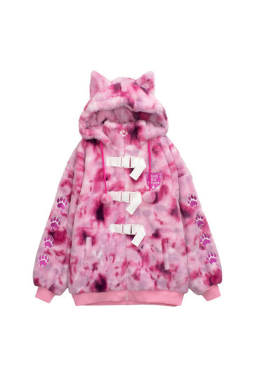 Manteau Fourrure Black Cat Alliance Monster Rose - Listen Flavor