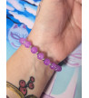 Purple Beads Moon Star Bracelet - Freaky Pink