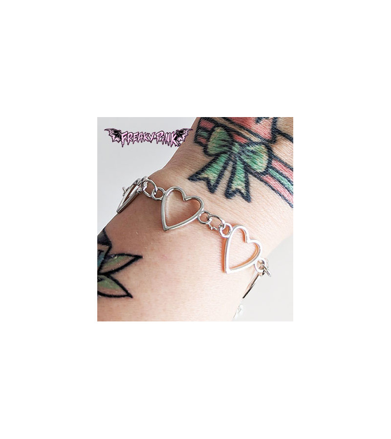 Kawaii Hearts Bracelet - Freaky Pink