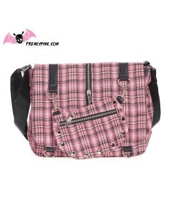 Sac tartan rose petit format