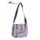 Sac tartan violet petit format