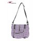 Sac tartan violet petit format