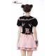 Top lolita chat noir et rose