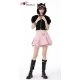 Top lolita chat noir et rose