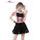 Bustier lolita rose et noir