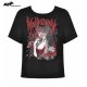 T-shirt Demon Seduction noir et rouge