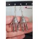 Boucles D'oreilles Mains Squelettes