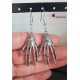 Boucles D'oreilles Mains Squelettes