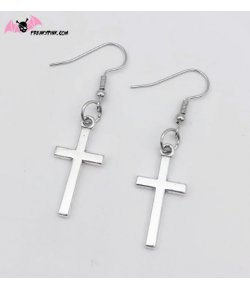 Boucles d'oreilles petites croix simples