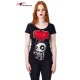 T-shirt panda squelette Explosive Heart