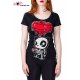 T-shirt panda squelette Explosive Heart