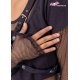 Crop top avec harnais et résilles noires