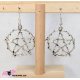 Boucles d'oreilles pentacles branchages