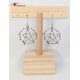 Boucles d'oreilles pentacles branchages