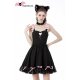 Robe Doll Heart Rose et Noire