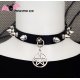 Choker pentacle et petits piques