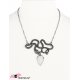Collier serpent et quartz blanc