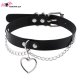 Choker kawaii coeur et chaines