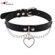 Choker kawaii coeur et chaines