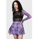 Jupe School Dayz tartan violet noir