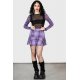 Jupe School Dayz tartan violet noir