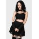 Crop top court noir Ines Killstar