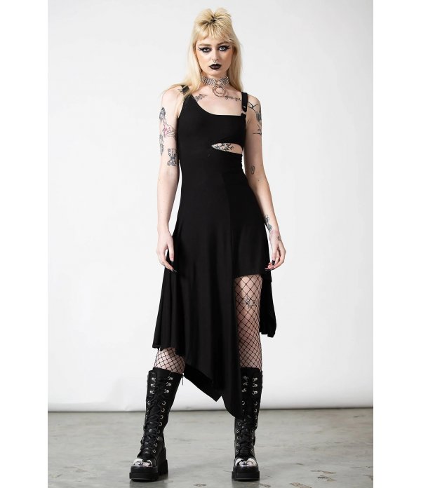 Corvia Asymmetric Dress Killstar