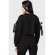 Killstar: Ray Crop Sweater noir