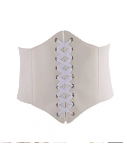 Corset serre-taille blanc