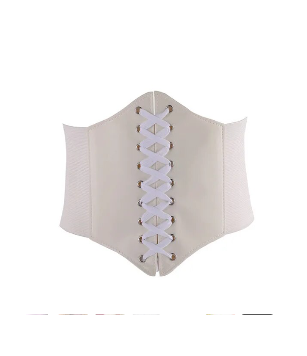 Corset serre-taille blanc