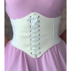 Corset serre-taille blanc