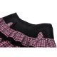 Jupe Magic Cat Tartan Rose et Noir