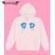 Sweat-shirt rose pastel manga eyes Namida