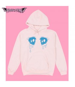 Sweat-shirt rose pastel manga eyes Namida