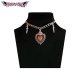 Collier gothique coeur rouge